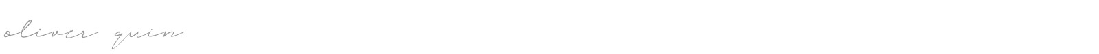 Oliver Quin font preview